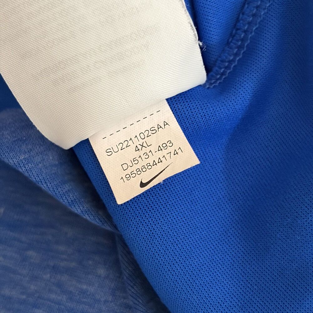 Nike Sweatshirt Men's 4XL Blue 1/4 Zip Pullover Long Sleeve Athletic Active - Picture 9 of 10